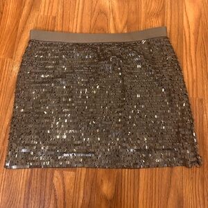 Chelsea & Violet Shimmering Sequin Mini Skirt